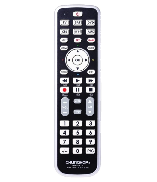 Chunghop RM-L618 2*AAA Combinational Learning Remote Controller for TV/SAT/DVD/CBL/DVB-T/AUX  | Отзывы и видеообзор