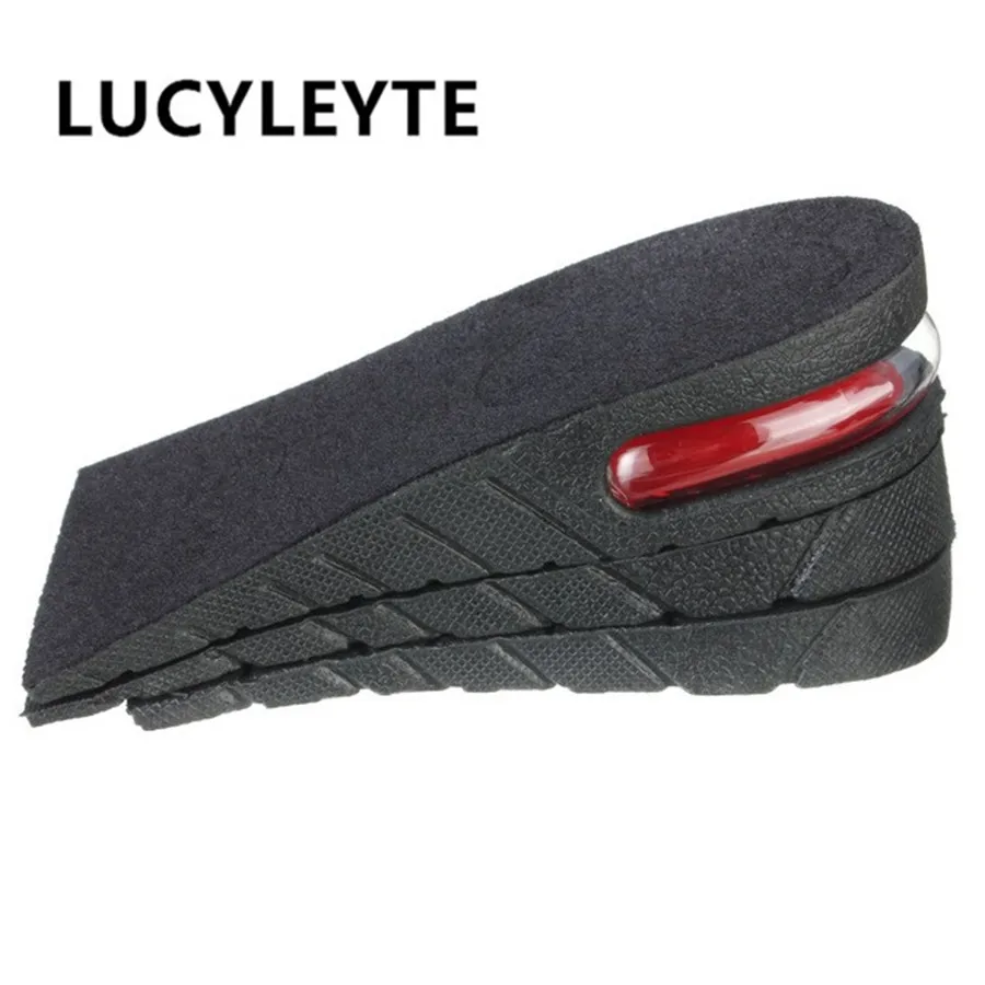 

LUCYLEYTE 1 PVC/silicone unisex 1/2/3/6 cm height increase shoes half cushion air cushion heel invisible cushion heel cushion