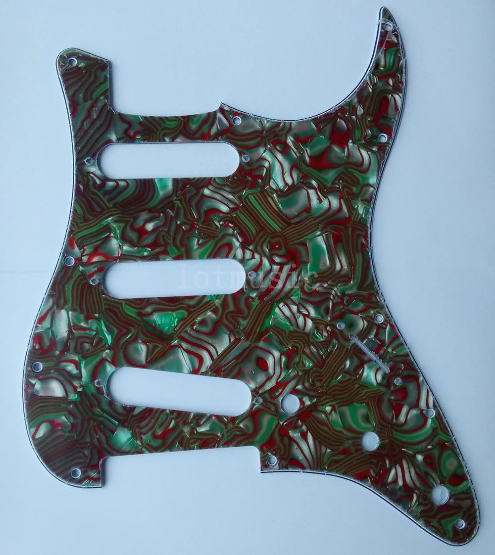 

2pcs Pickguard, New 3-Ply Green Shell Pickguard for Fender Strat Guitar Replacement