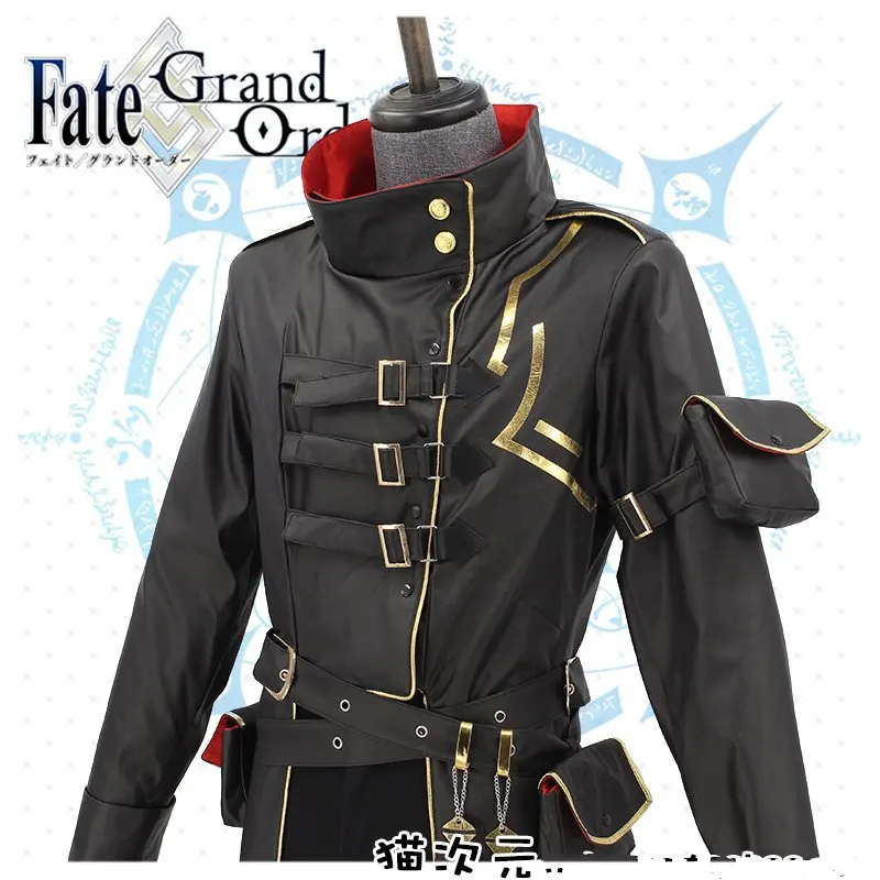 Костюм для косплея FGO Gilgamesh Мужская водолазка на заказ черная униформа Рождество