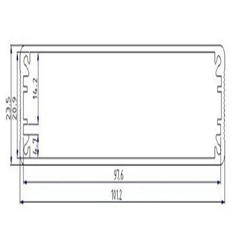 10 шт./лот лидер продаж алюминиевый корпус серебряного цвета с порошковым