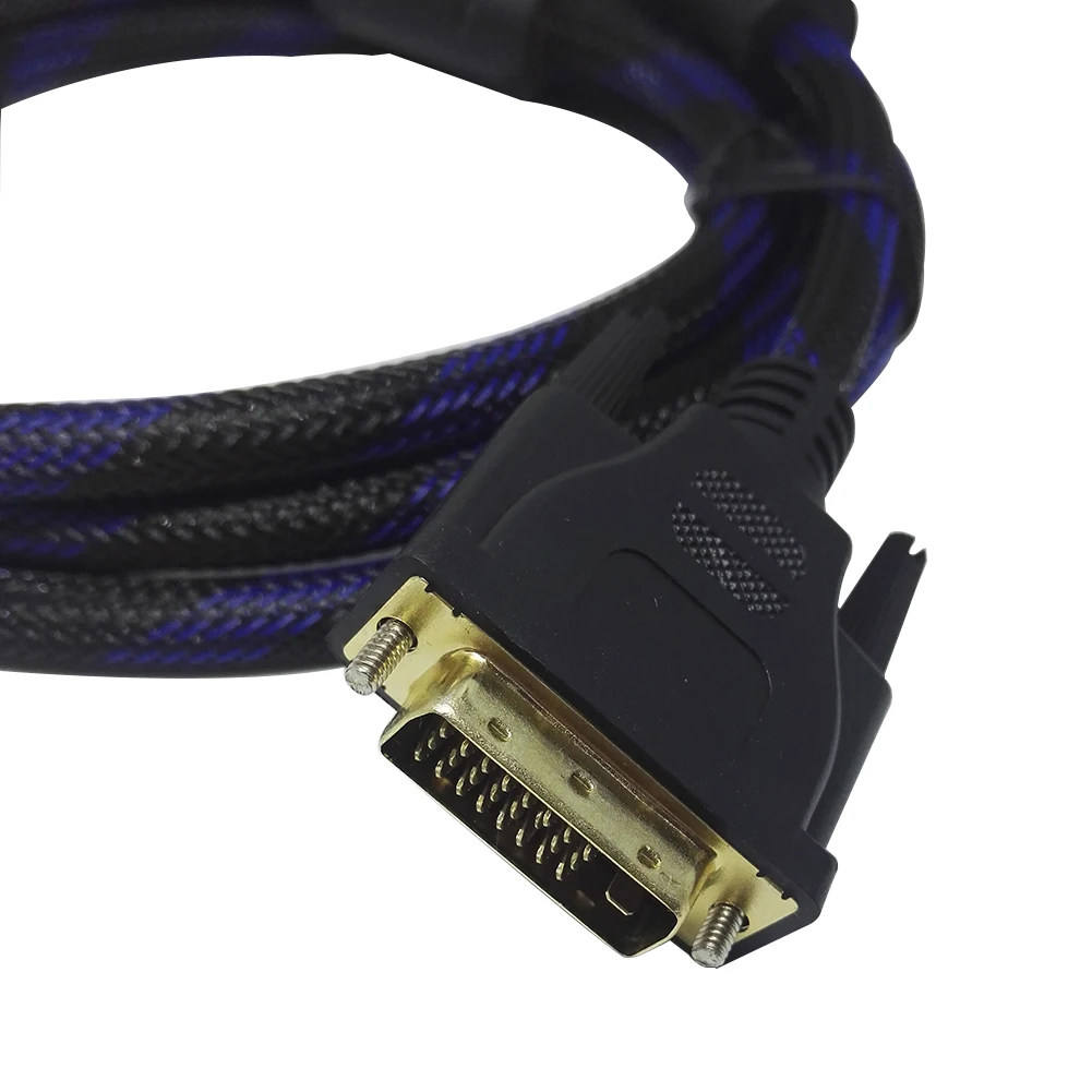 2 м Высокое скорость DVI кабель 1080 p позолоченный штекер для мужчин DVI to DVI 24+ 1 кабель для LCD DVD HDTV xbox
