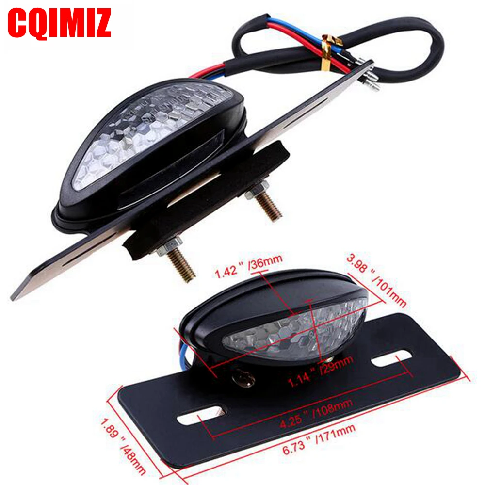 Мотоциклетные светодиодные задние стоп сигналы номерные знаки для Harley Truck ATV Trailer