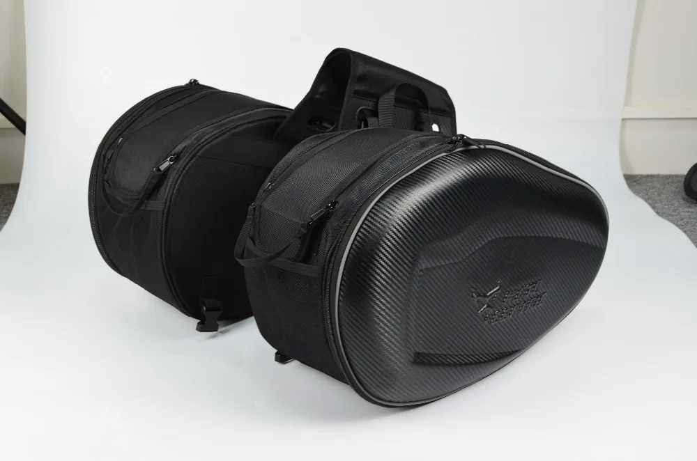 Седельная сумка из углеродного волокна для мотоцикла сумки чемодан багажа