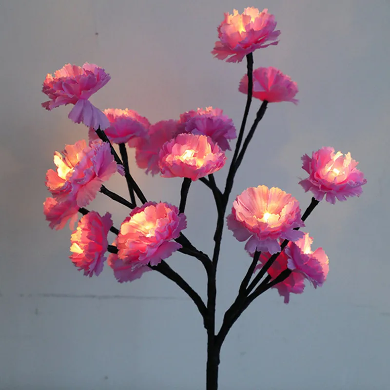 Светодиодсветильник настольная лампа в виде ветвей хризантемы камелии