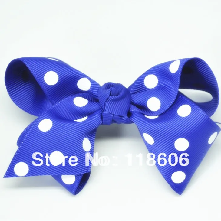 100 шт./лот аксессуар для волос заколка в горошек бант Бесплатная доставка|hair bow