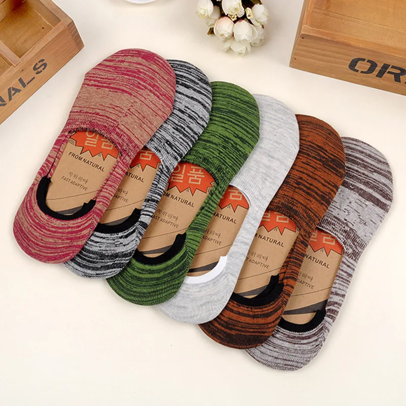 Модные новые весенне летние винтажные хлопковые носки с закрытым носком