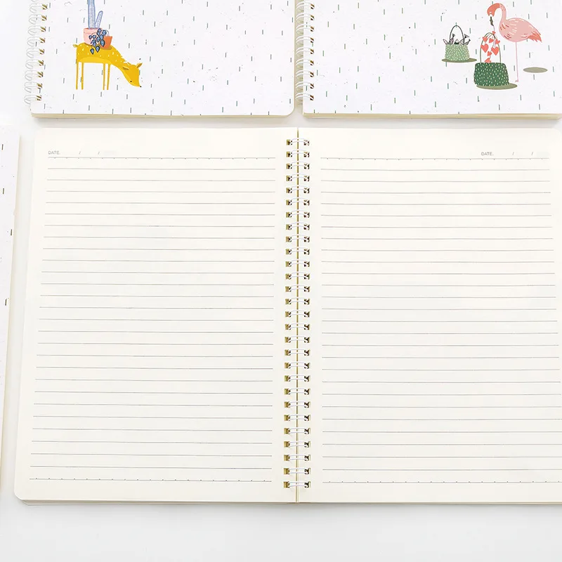 

B5 Multicolor Hard Cover White Horizontal line 80 Sheets Note Pads For Diary Sketch Book Journal Planner Notebook Paper