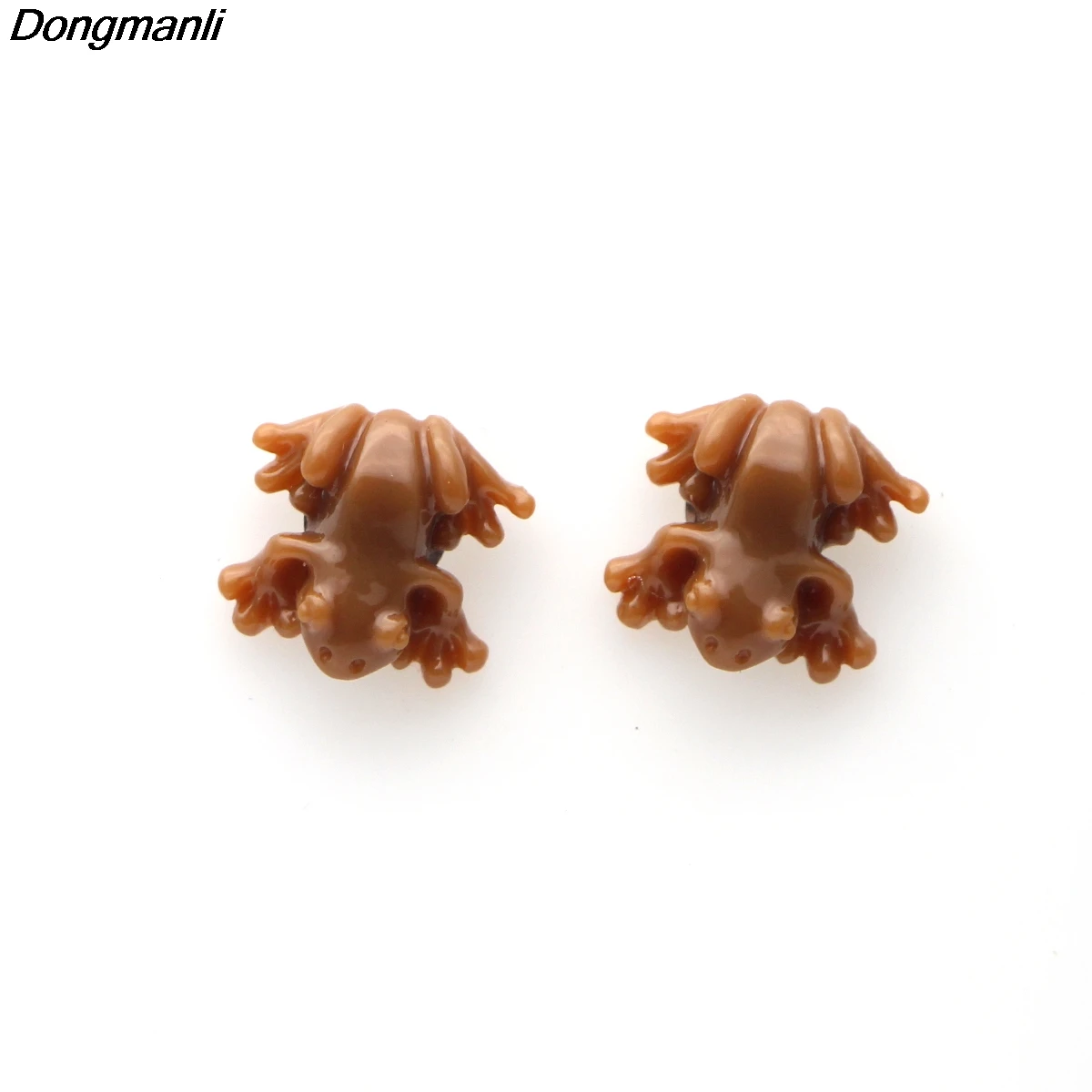 P2470 Dongmanli шоколадная лягушка серьги-гвоздики для женщин Акриловые Серьги Подарки для девушки фильм ювелирные изделия