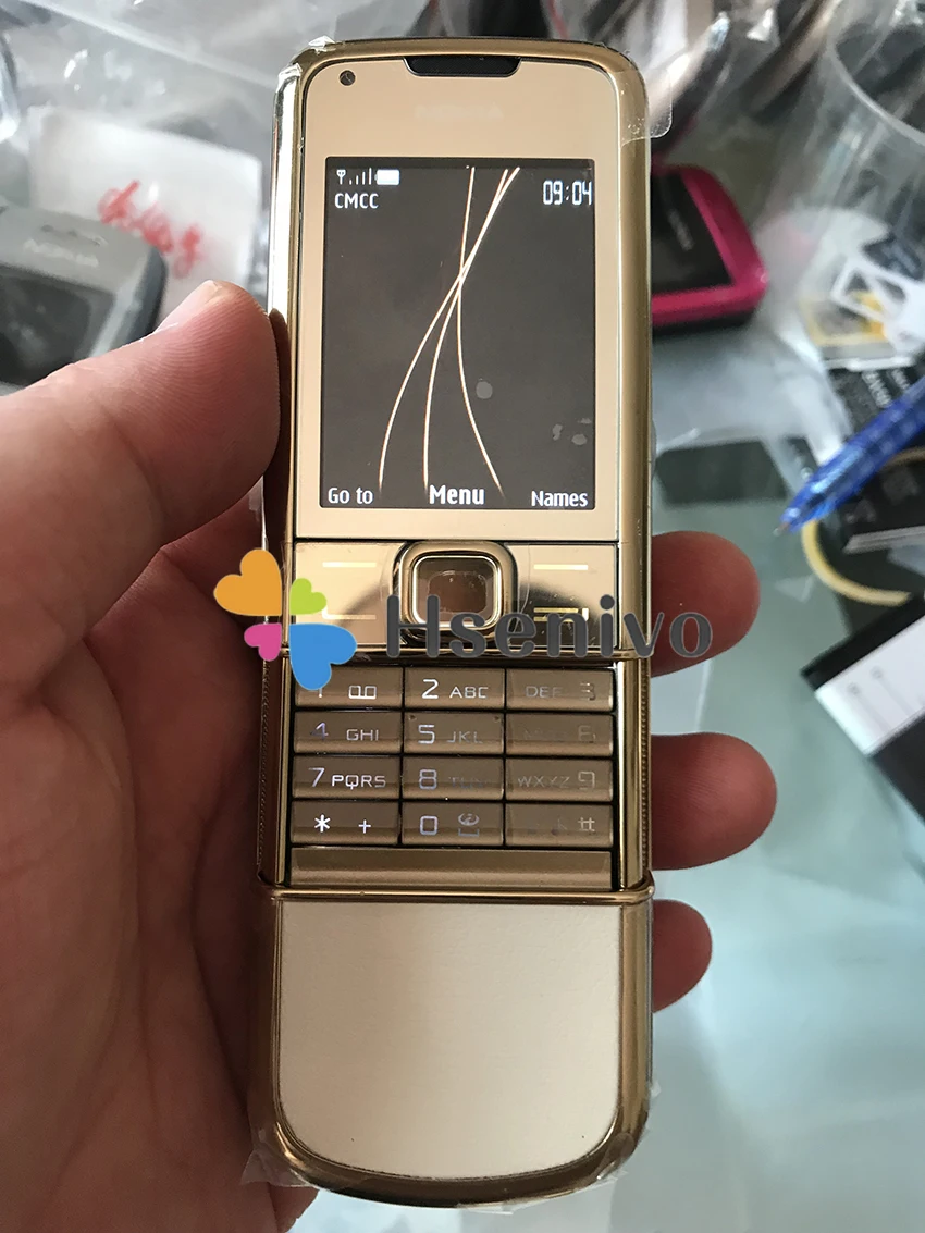 DHL отремонтированный разблокированный Nokia 8800 Arte Gold 4G Внутренняя память телефон камера 3.15MP