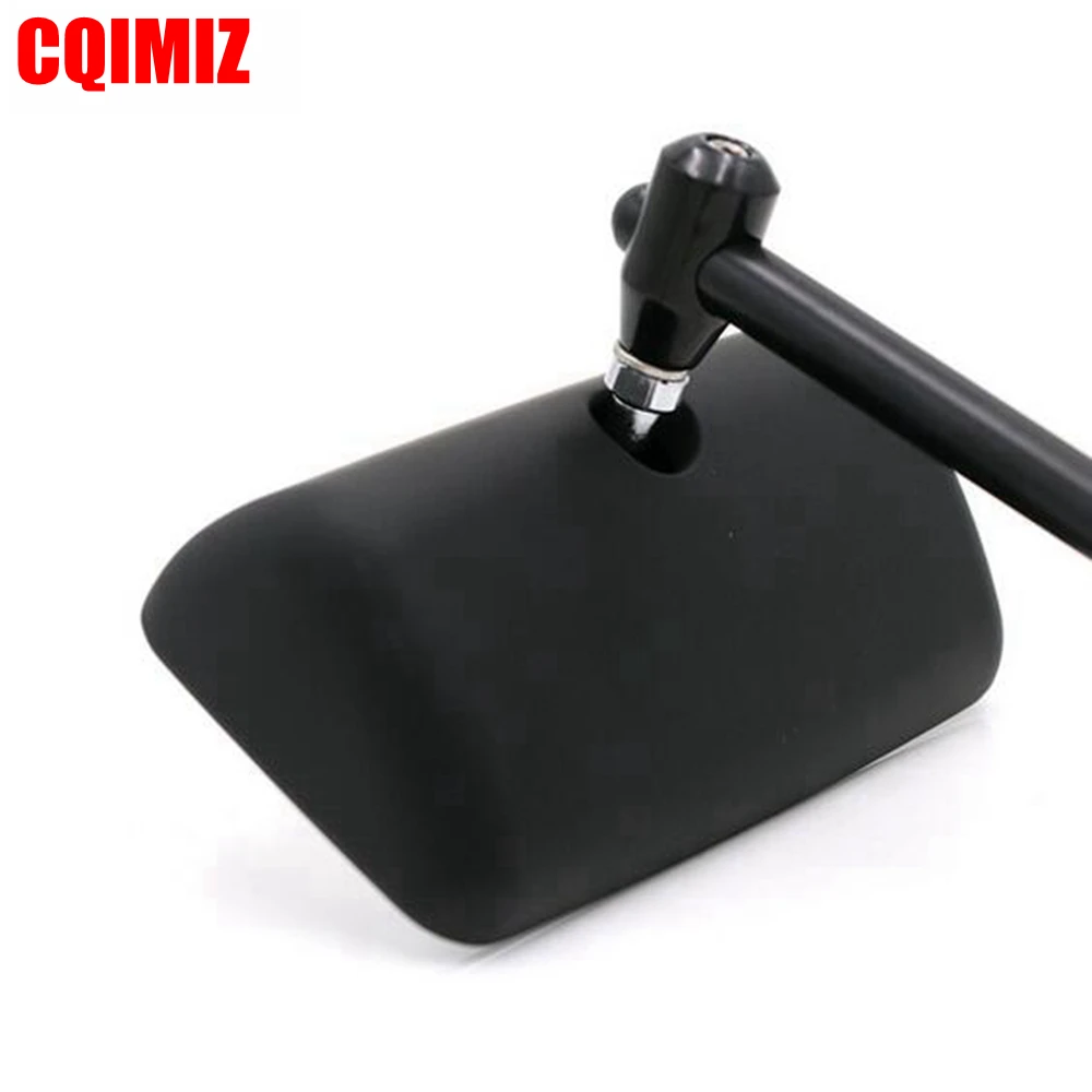 1 Pair Universal Square Black Motorcycle Rear View Mirrors Side Mirror For Harley 8mm 10mm Motorbike | Автомобили и мотоциклы