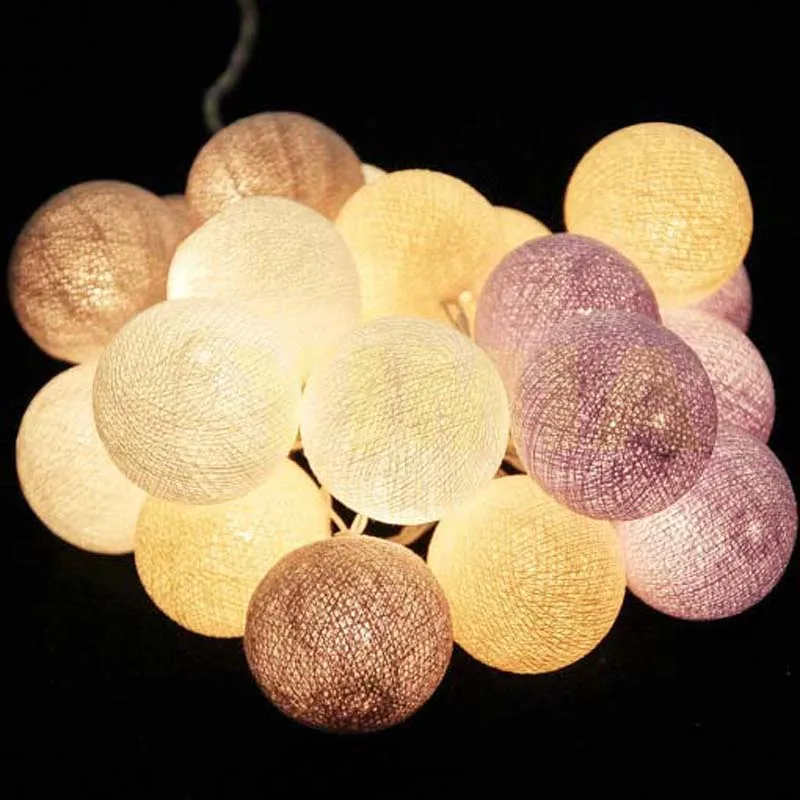 20 пастельных лавандовых серых кремовых белых хлопковых шариков для спальни