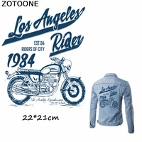 zotoone punk rock bike patch large iron on transfer patch motorcycle iron on patches for clothes jeans vest jacket back patch e