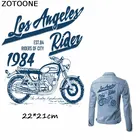 ZOTOONE панк Рок велосипедная нашивка Большой Железный На перегрузке патч для мотоцикла утюжок на заплатках для одежды джинсовый жилет куртка задний патч E