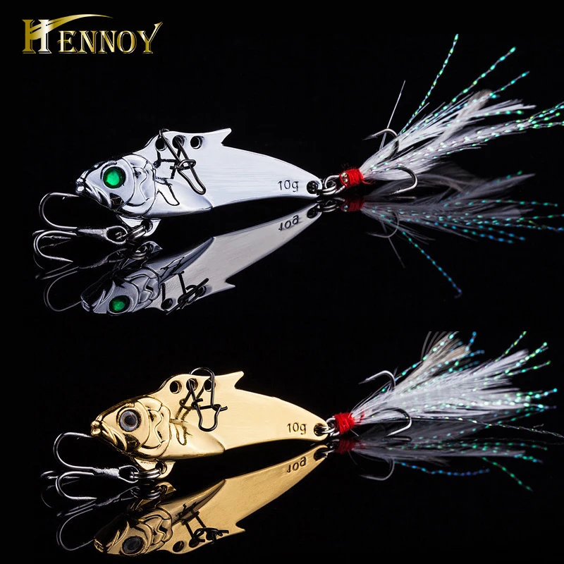 Рыболовная приманка Hennoy 1 шт. 4 5 см 10 г металлическая Вибрирующая в виде ложки с