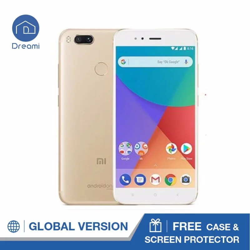 Глобальная версия Xiaomi Mi A1 4 ГБ 32 5.5 '&#x271080P Snapdragon 625 Octa Core смартфон Dual 12MP Android One CE
