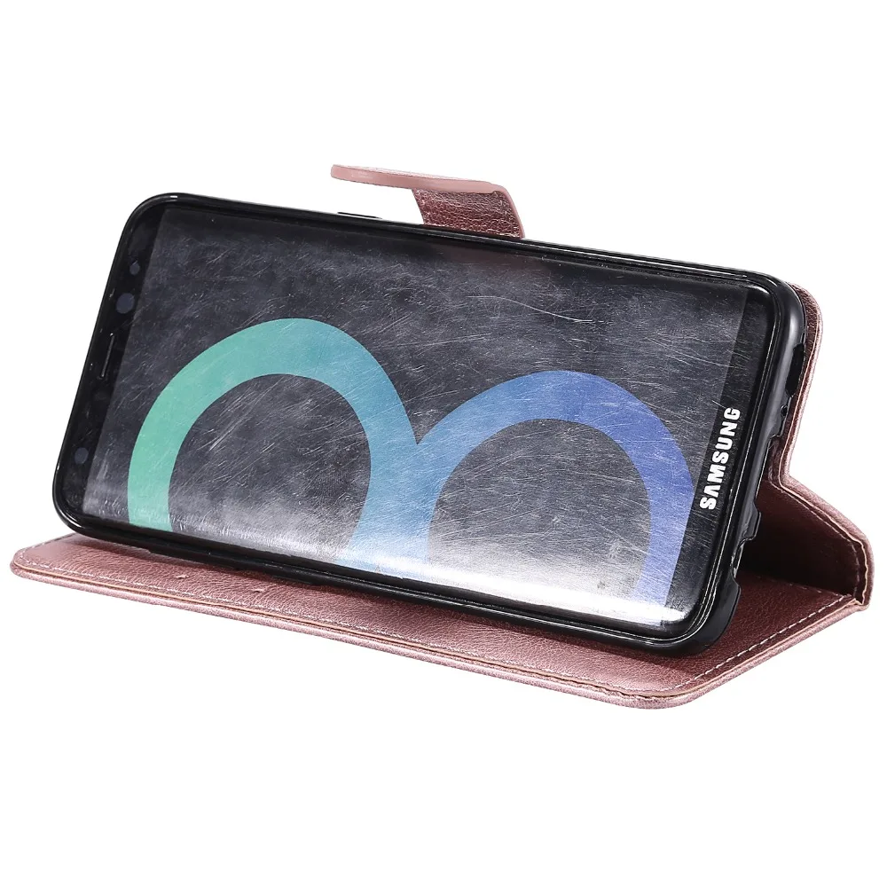 Чехол кошелек из искусственной кожи для Samsung Galaxy S3 S4 S5 S6 S7 Edge S8 S9 S10 E Plus Note 3 4 8 9 C9