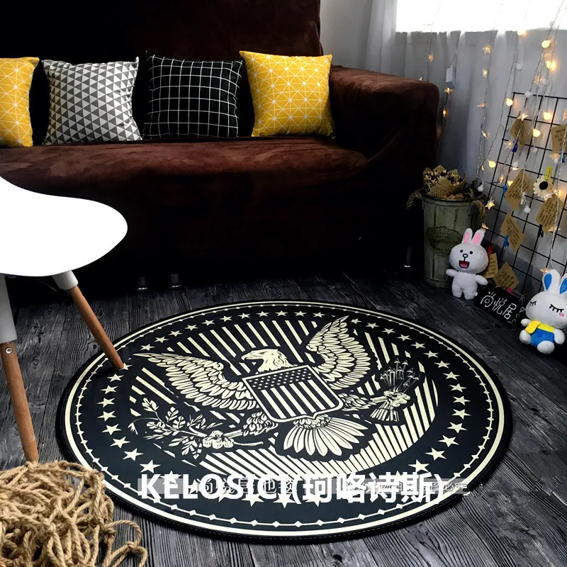 Ковер домашний в Европейском стиле минималистичный ковер черного и белого цвета