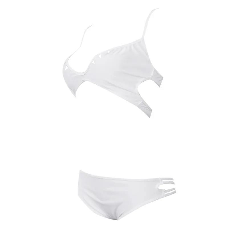 Новое поступление женские сексуальные бандажные комплекты бикини однотонная