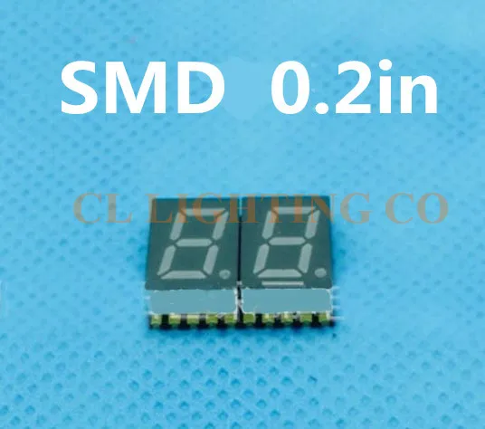 SMD 0 2 дюймовая цифровая трубка общий анод бит 7 сегментов дюйма