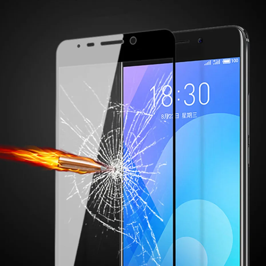 Экран протектор Закаленное Защитное стекло для защиты экрана Meizu M5 Примечание M6