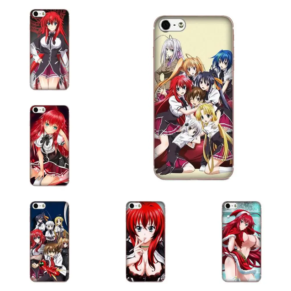 ТПУ сумочки для аксессуаров средней школы Dxd Rias Gremory Apple iPhone 4 4S 5 5C 5S SE 6 6S 7 8 Plus X XS Max XR