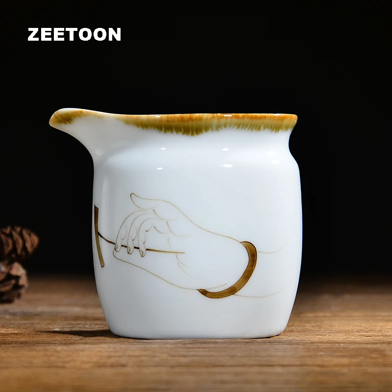 Винтажный фарфоровый чайный набор кунг фу с ручной росписью 200 мл|set tea cup|kung fu