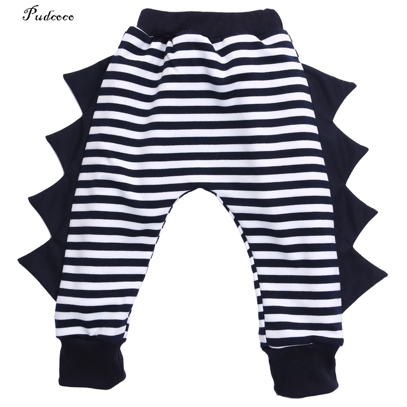 Детские штаны с динозавром для маленьких мальчиков и девочек Мешковатые