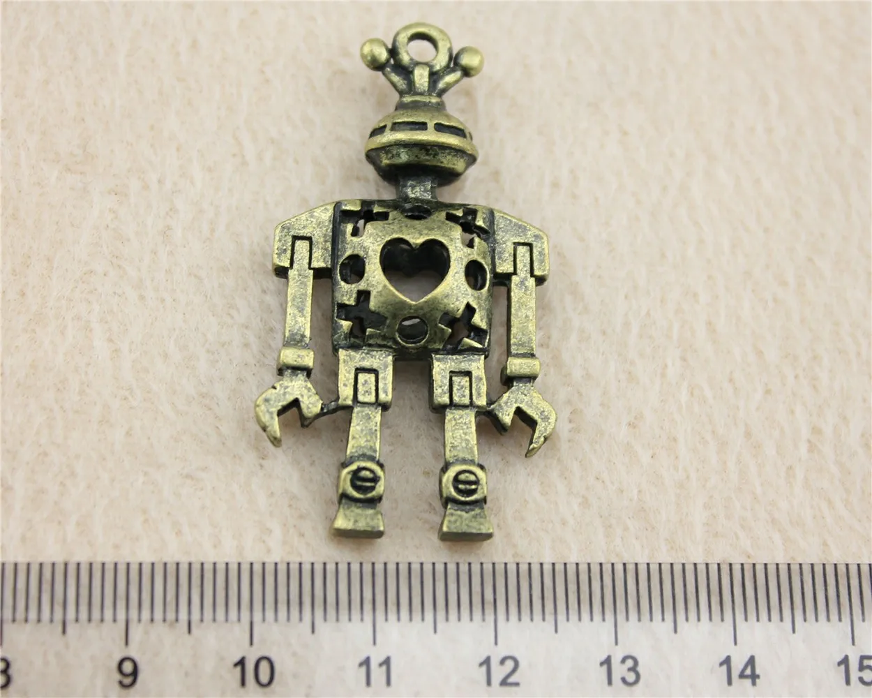 45x25mm 10 шт смешанные паровые аксессуары в стиле панк Робот Шарм для самостоятельного изготовления ювелирных изделий ремесленные принадлежности аксессуары в стиле стимпанка - Окраска металла: 45x25mm
