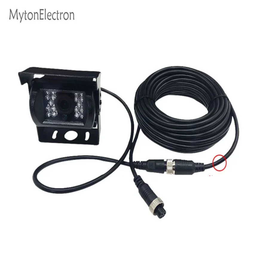 4 контактная CCD камера заднего вида для автобусов фургонов грузовиков 12/24 В