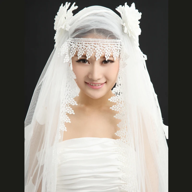 Modern Soft Tulle Comfortable Lace Edge Mid-Length Bridal Veils Special Wedding Accessorizes Charming Luxury Chic | Свадьбы и