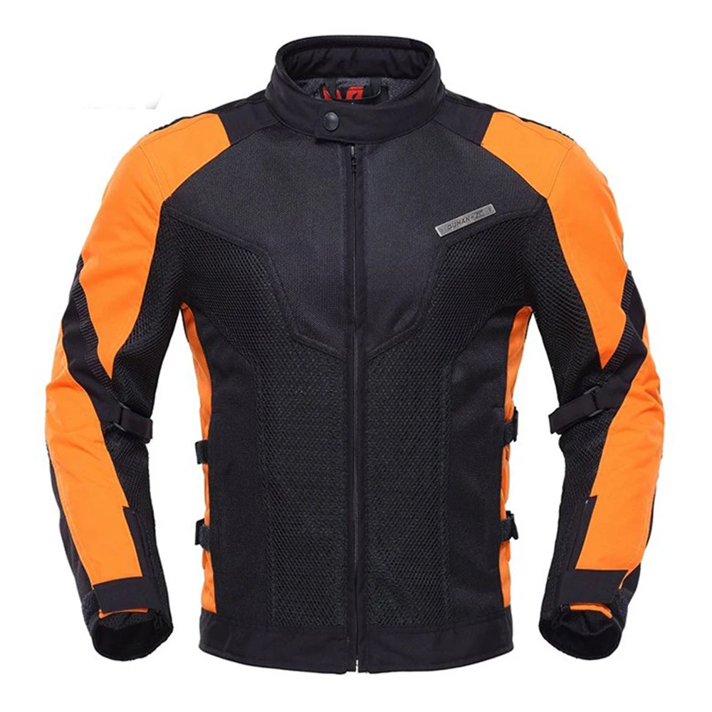 D-183 Orange Jacket DUHAN мотоциклетная куртка Мужские брюки мото летний защитный мотоциклетный костюм сетчатый мото гоночные куртки одежда мотобайкер Блузон - Цвет: D-183 Orange Jacket