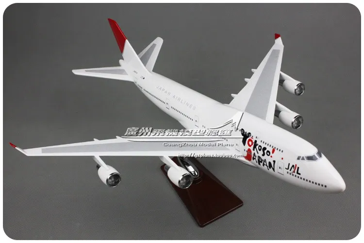 47 см Boeing 747 Yokoso Япония авиакомпаний модель самолета JAL воздух B747 400 Аэробус