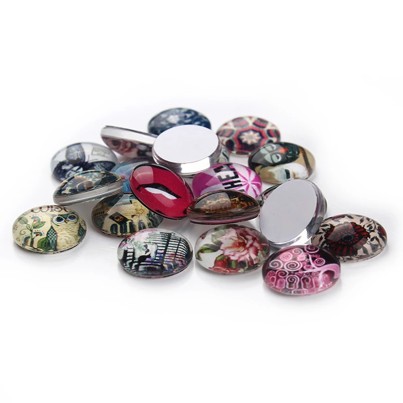 Стеклянный кабошон 20 шт. 12 мм плоский купольный для украшения подходит DIY основа