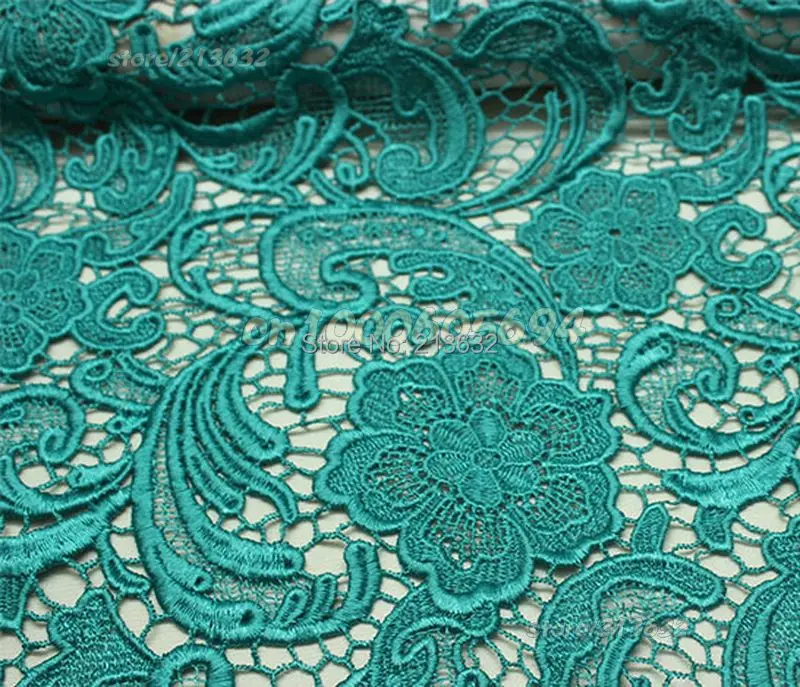 Африканское гипюровое кружево PQYY77 водорастворимое химическое ажурное tecido feltro