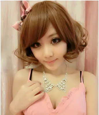 Женский женщина мода сладкий личности анимация короткие Hhair косплей ( B0324 )|wig hair|wigs