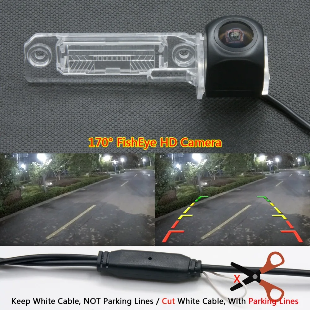 175 градусов MCCD рыбий глаз 12LED HD камера заднего вида для Volkswagen VW Passat B6 CC Touran Caddy Golf Plus Touareg 2009 2010 автомобиля