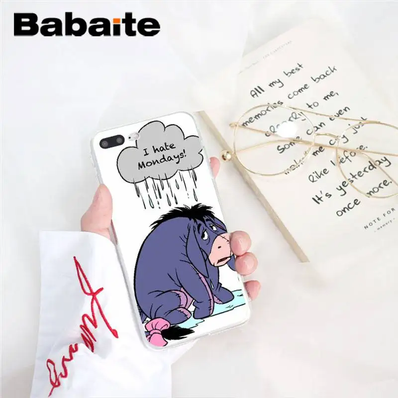 A12 Babaite Baby Eeyore Donkey специальный чехол для телефона для iPhone 8 7 6 6S Plus 5 5S SE XR X XS MAX 10 11 11pro 11promax - Цвет: A12