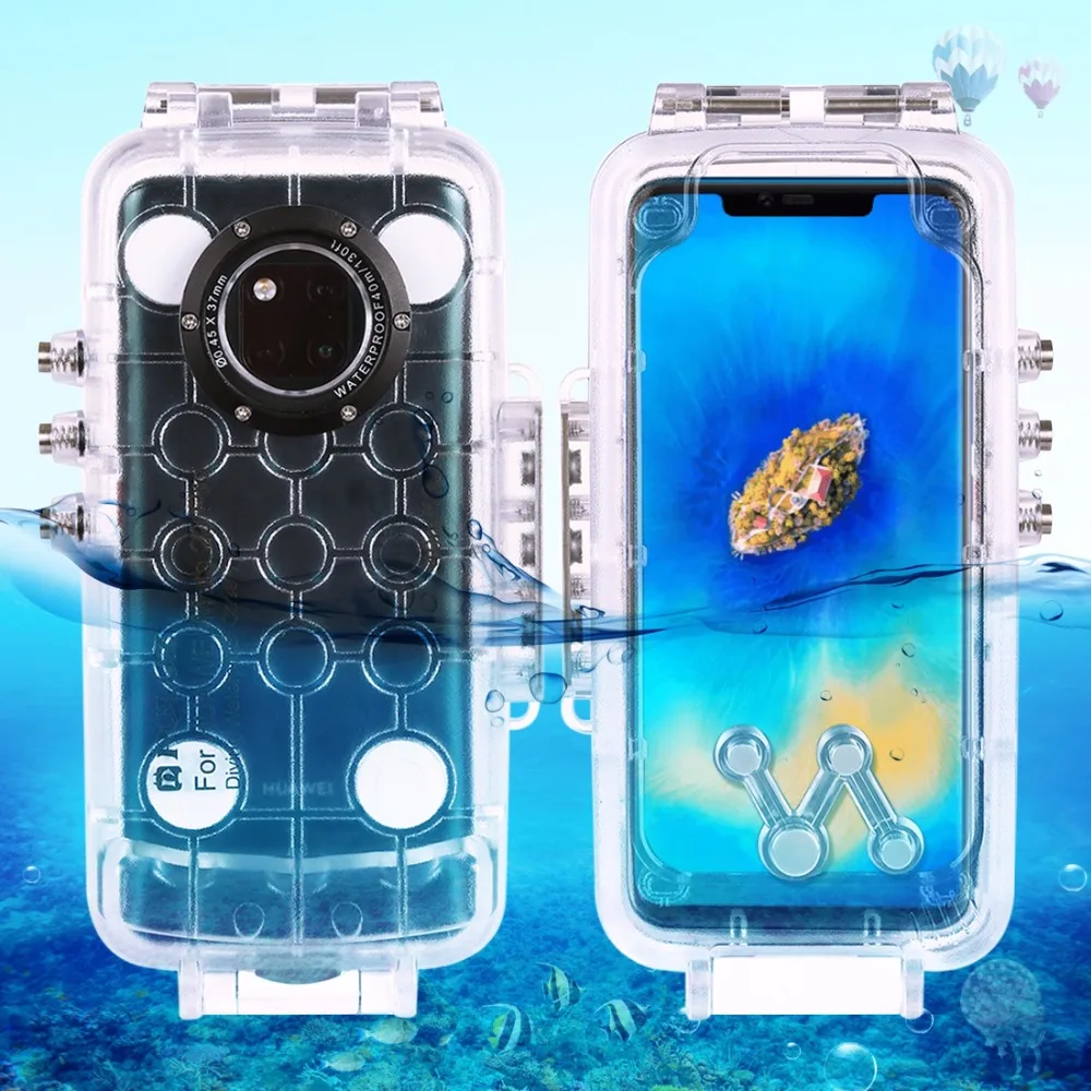 PULUZ 40 м водонепроницаемый корпус для дайвинга для huawei mate 20 Pro фото видео съемки подводный чехол Чехол