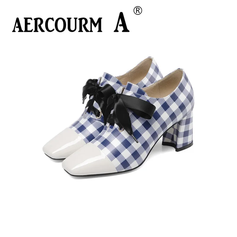 Aercourm A 2019 женские шелковые туфли-лодочки из первого слоя коровьей кожи весенние