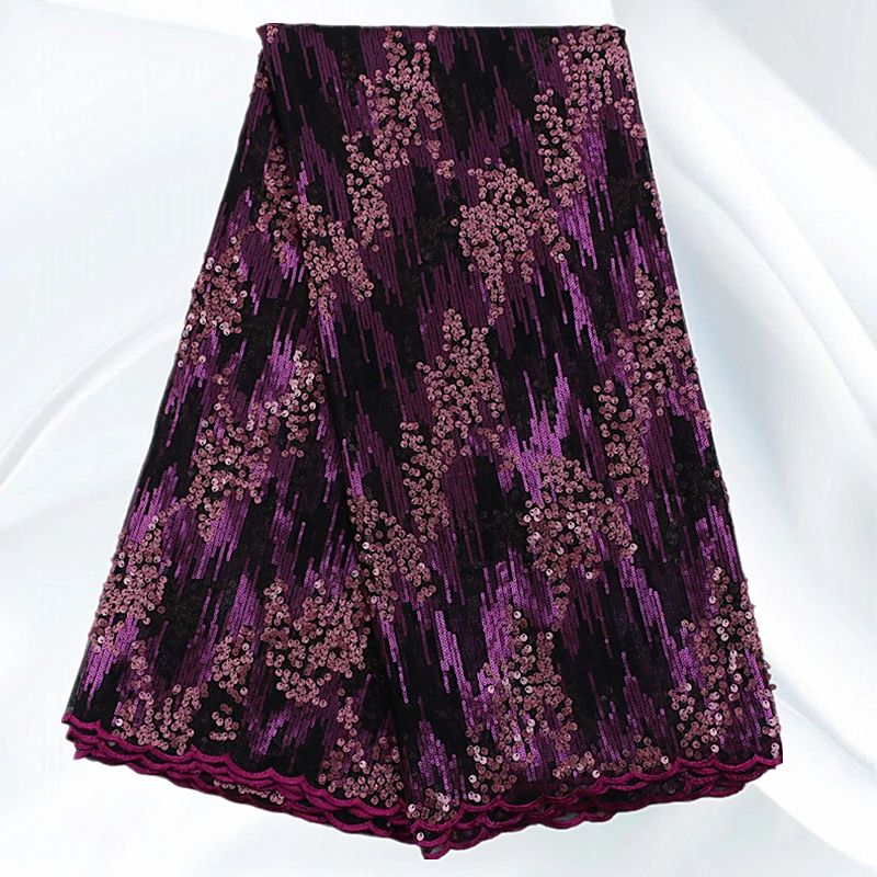 YN134 Top Quality Sequins African Net Lace Material Good Looking Tulle Fabric For Women Free Shipping | Дом и сад