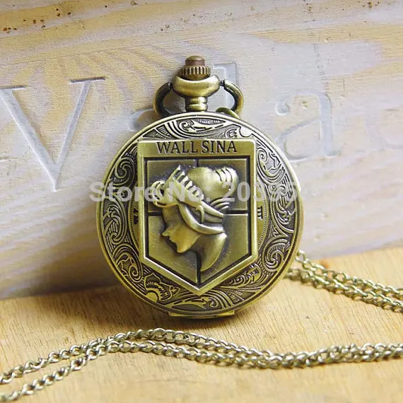 Антикварные очаровательные настенные часы из латуни атака на Титанов 10 шт./лот