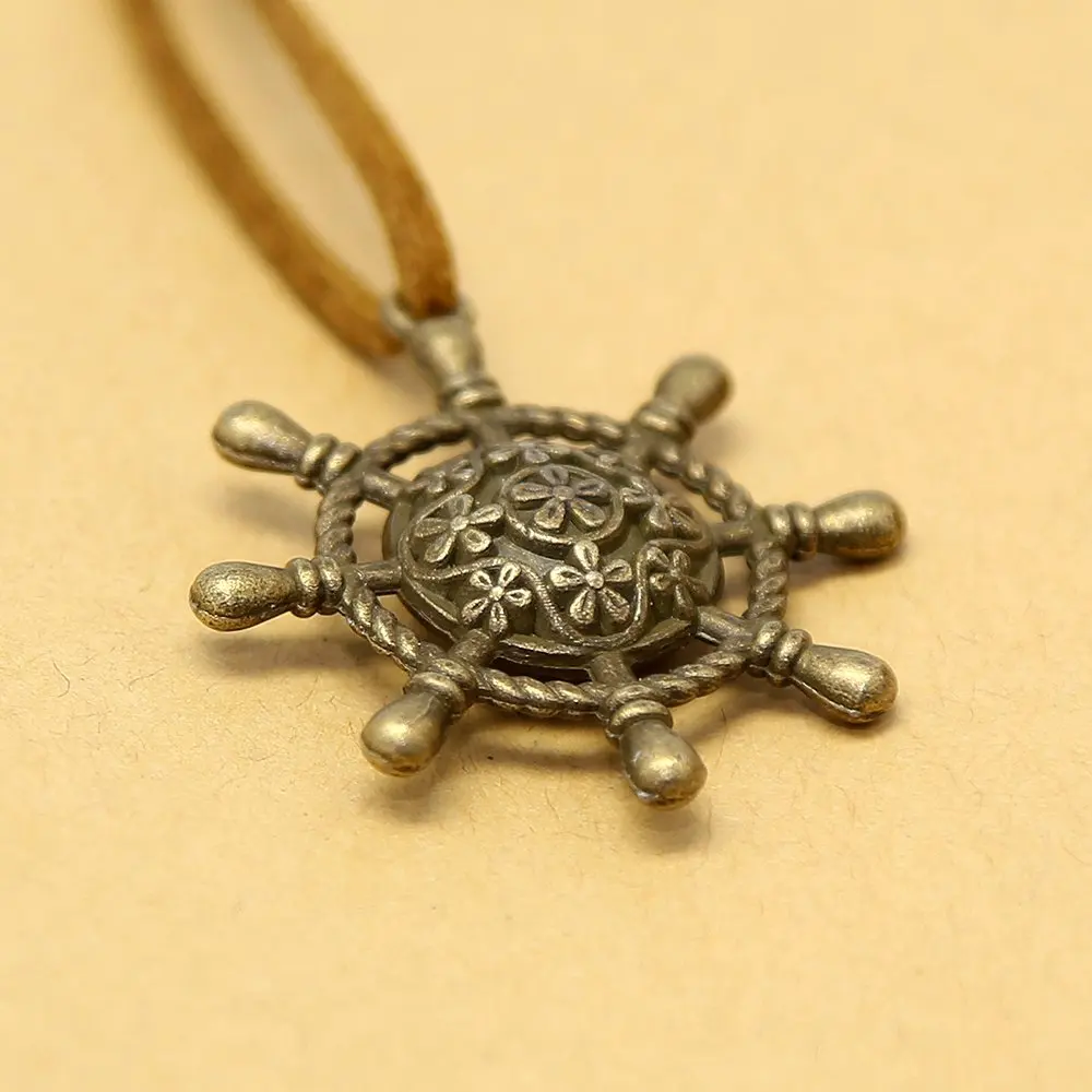 Кожаный блокнот для записей А5 винтажный морской спираль пустая струна