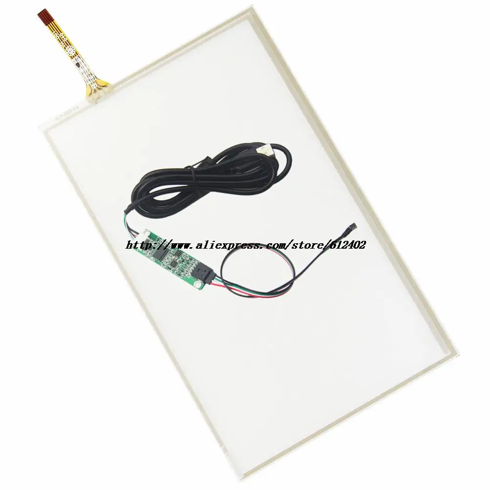 7 дюймов 4 провода TFT LCD сенсорный экран + USB порт контроллер драйвер комплект 165*100