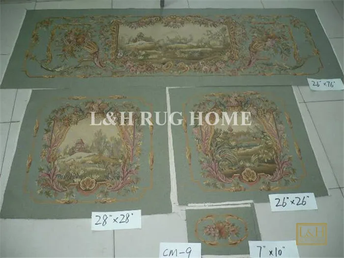 Бесплатная доставка набор шелковых чехлов для дивана и стула Aubusson из