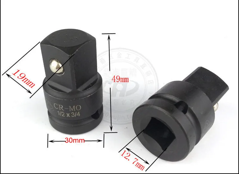 0.5-0.75 inch HUAFENG большая стрела 4 шт ударная розетка адаптер и редуктор набор 1/" 3/4" " хром Moly трещотка/гнездо удлинитель комплект - Цвет: 0.5-0.75 inch