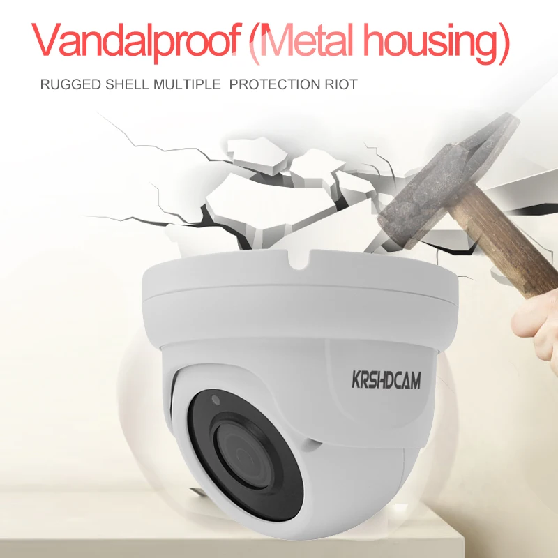 KRSHDCAM 4.0MP POE ip камера ONVIF 2 4 номеров Купол ov4689 Датчик Крытый АНТИВАНДАЛЬ 24IR 8 12 мм зум