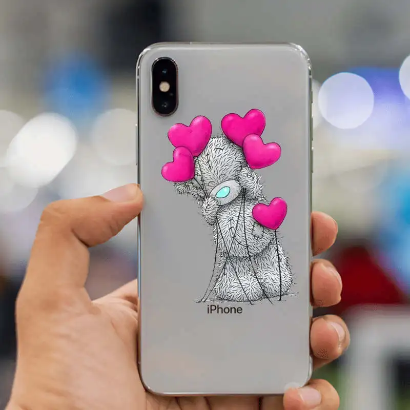 Силиконовый чехол для телефона для iphone XS Max чехол Tatty Teddy Me To You Bear чехол для телефона чехлы для iphone 4 5S SE 6S 7 8plus XR чехол - Цвет: TPU