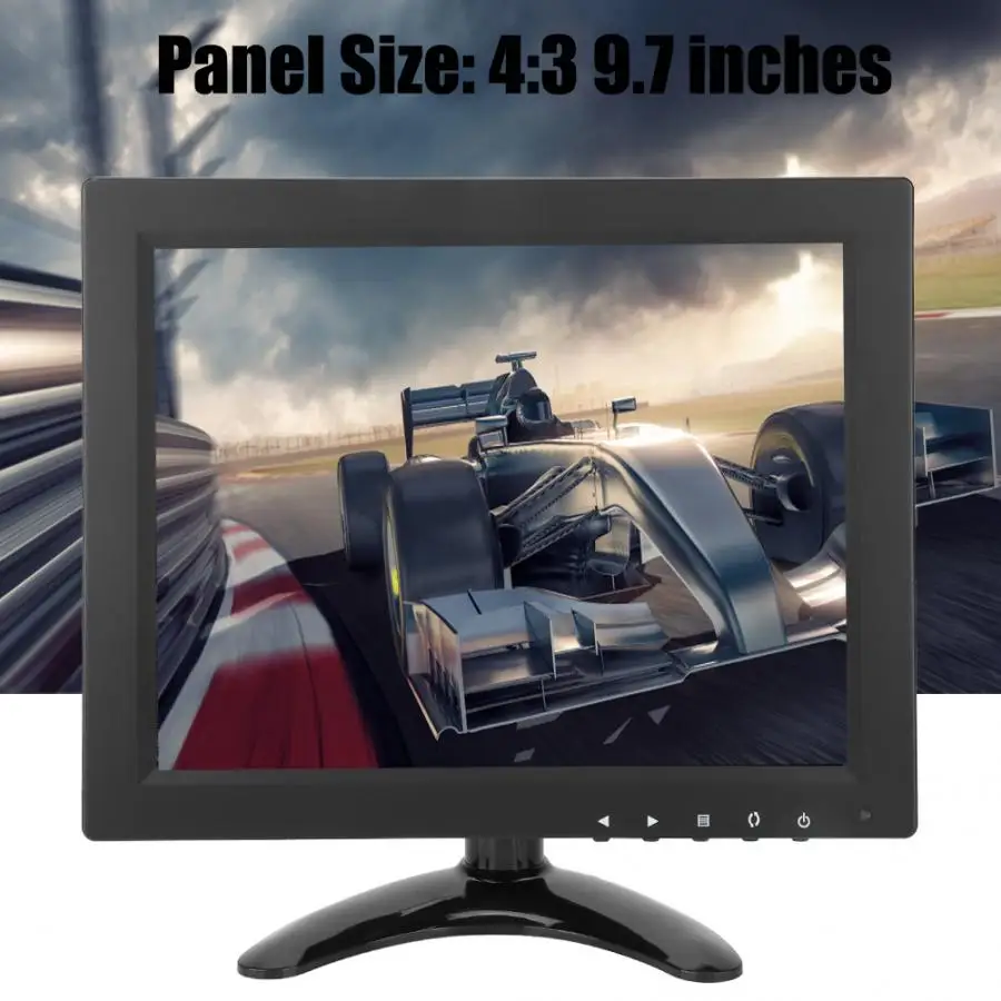 9 7 дюймовый 1024*768 IPS мягкий HD LCD ПК компьютер CCTV монитор Дисплей HDMI/VGA /BNC /AV