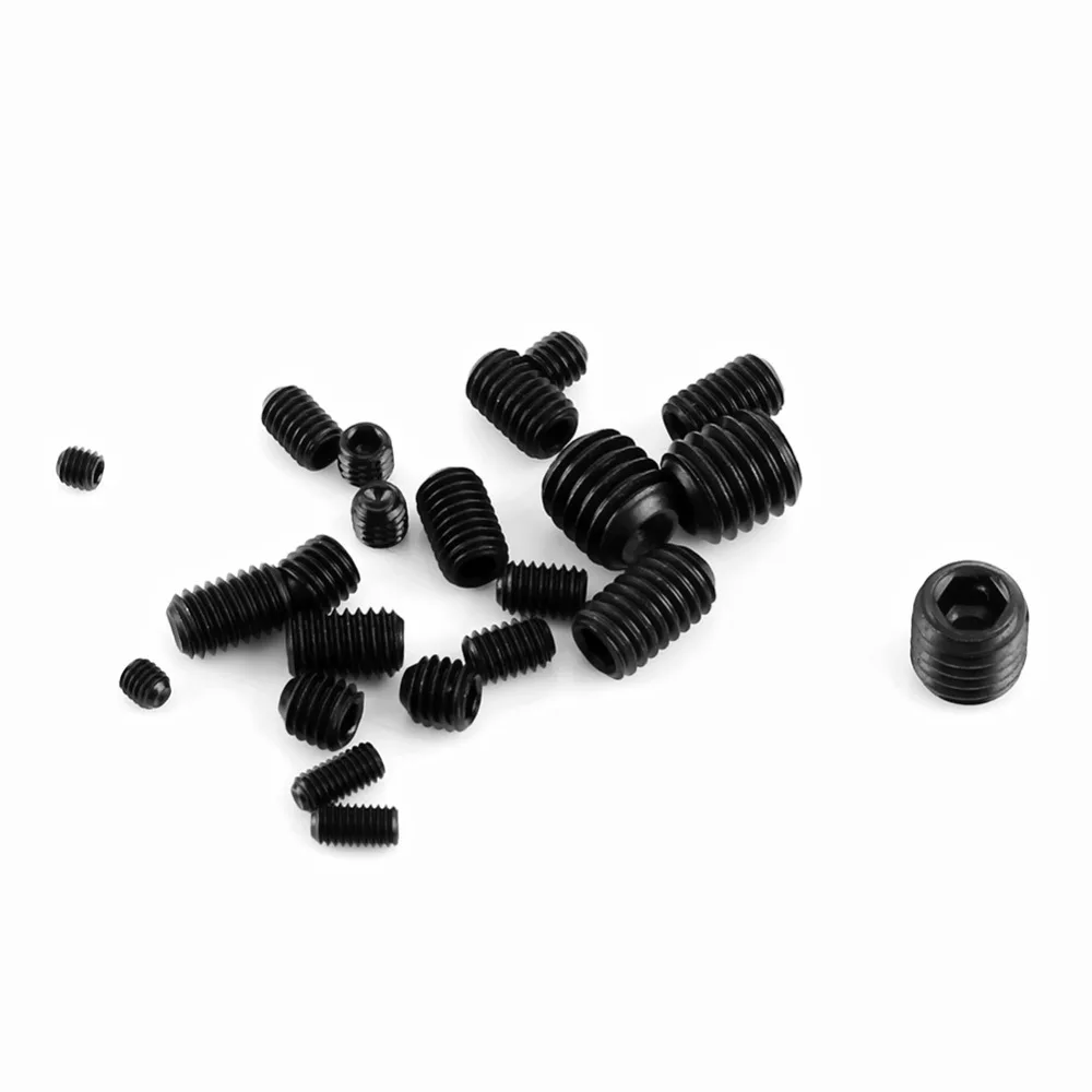 240Pcs/Set Socket Screw Allen Head Hex Set Grub Assortment Kit With Box DIN916 M3-M8 parafusos wood screws Hot Sale | Обустройство